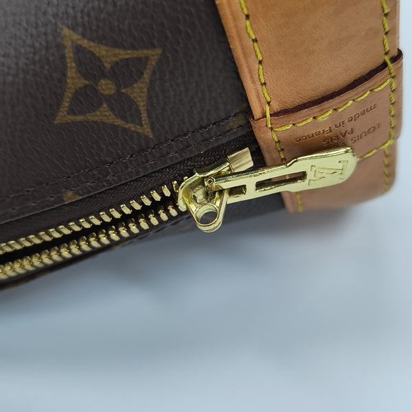 ALMA BB Monogram Coated Canvas Brown