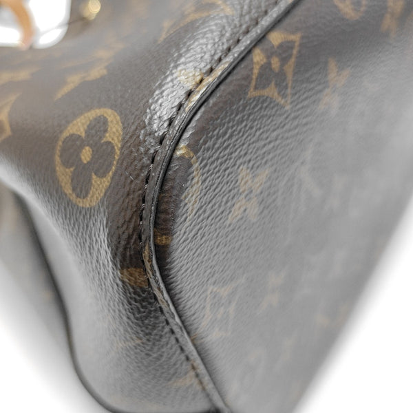 NÉONOÉ MM Monogram Coated Canvas Brown