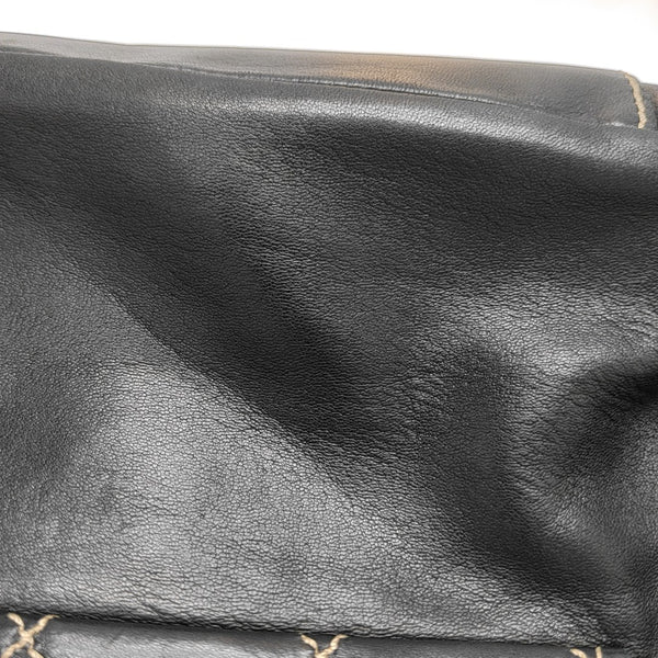 Quilted Lambskin Shoulder Bag Black