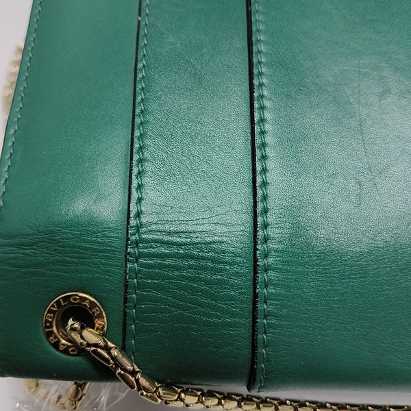 SERPENTI FOREVER Medium Calfskin Green