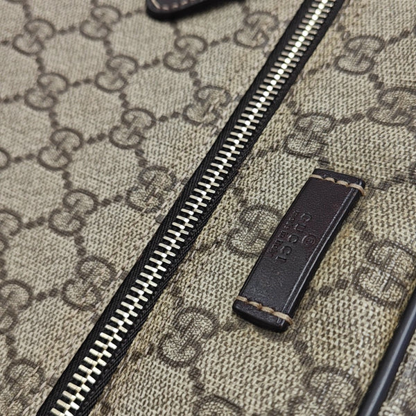 GG Supreme Monogram Coated Canvas Black