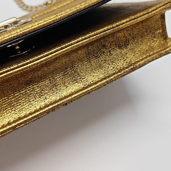 Diorama Cannage Calfskin Gold