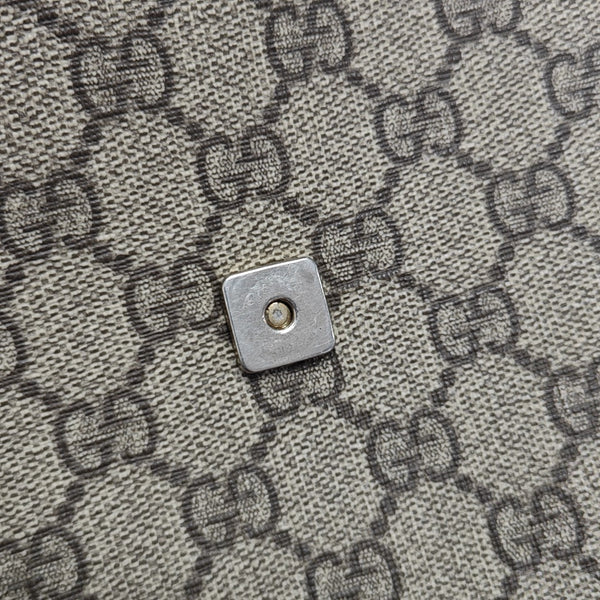 GG Supreme Monogram Coated Canvas Black