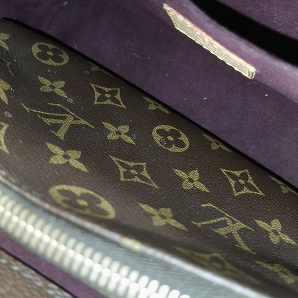 MONTAIGNE Monogram Coated Canvas Brown
