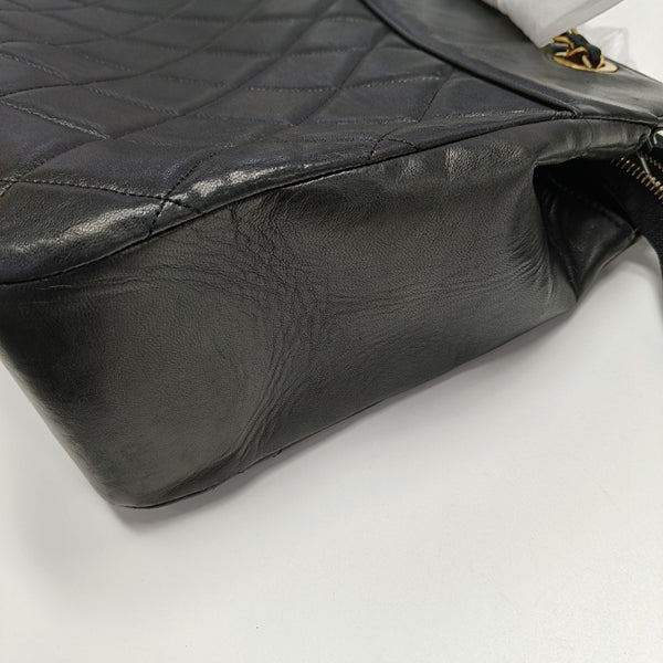 Quilted Calfskin Tote Bag Black