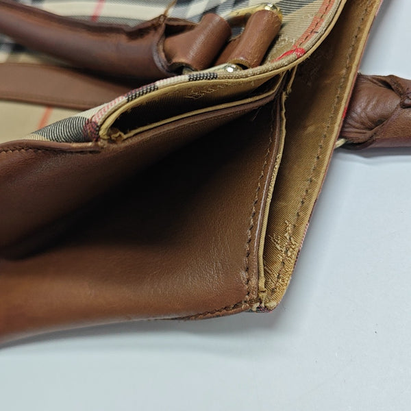 Canvas Top Handle Bag Brown
