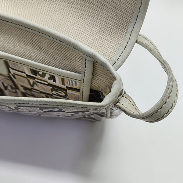 Coated Canvas Top Handle Bag Multicolor