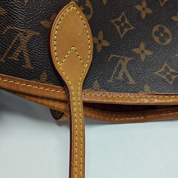 NEVERFULL MM Monogram Coated Canvas Brown
