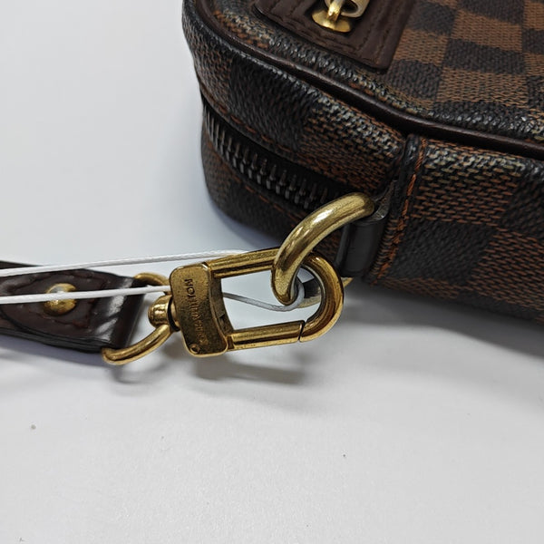 MACAO Damier Ebene Coated Canvas Brown