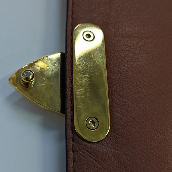 MARCEAU Monogram Coated Canvas Brown