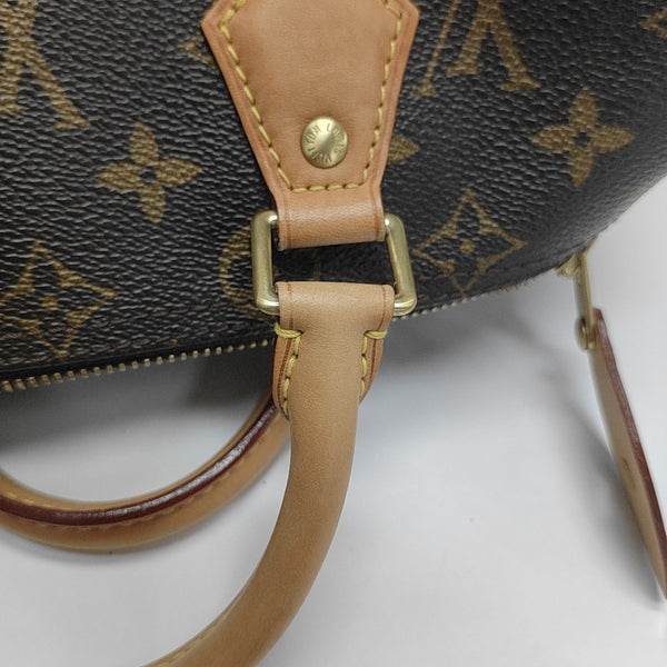 SPEEDY 25 Monogram Coated Canvas Brown