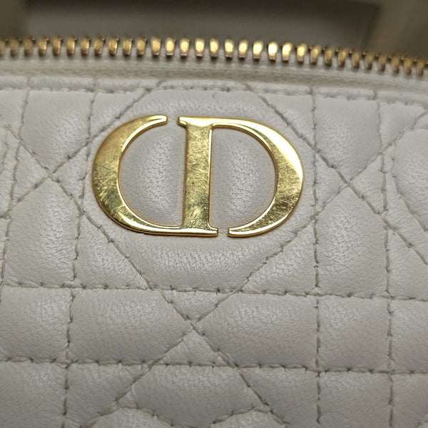 Dioramour Lady Dior Mini Cannage Lambskin White