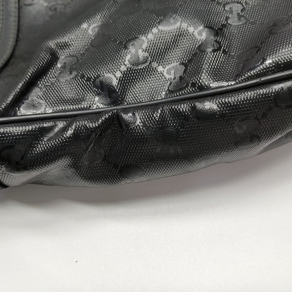 GG Imprime Messenger Monogram Coated Canvas Black