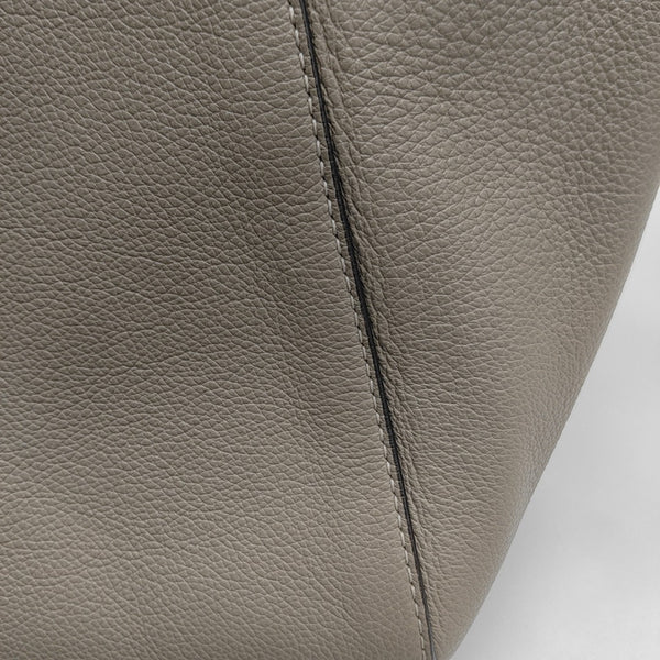 Leather Tote Bag Gray