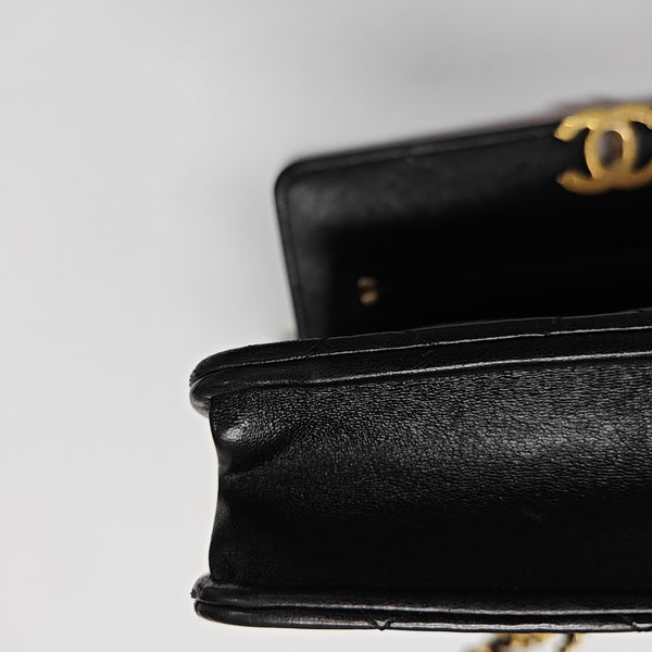 WOC Quilted Lambskin Black