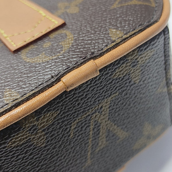 BOITE CHAPEAU Mini Monogram Coated Canvas Brown