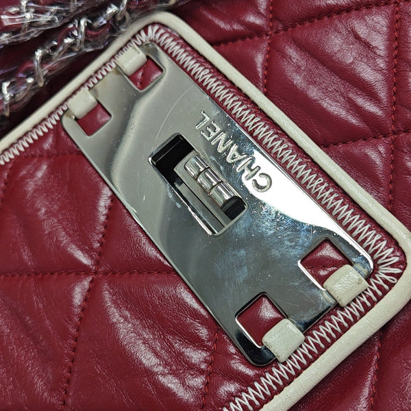 Quilted Lambskin Shoulder Bag Red