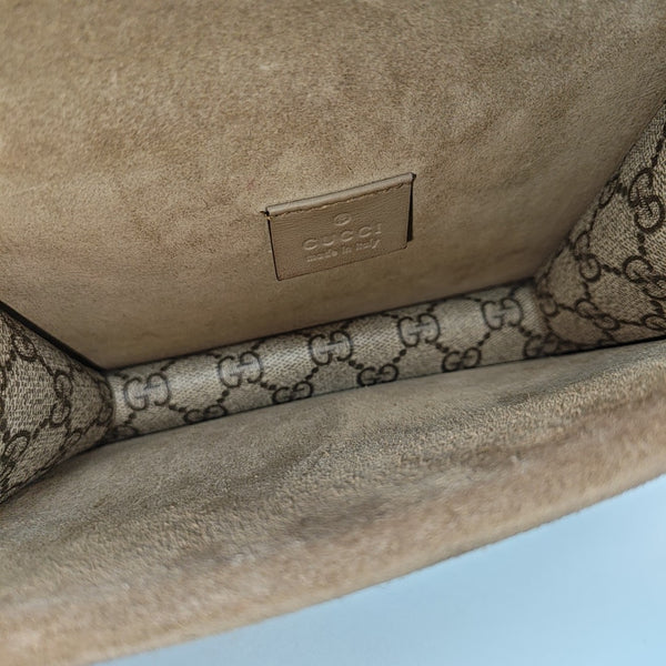 Dionysus Mini Monogram Coated Canvas Beige