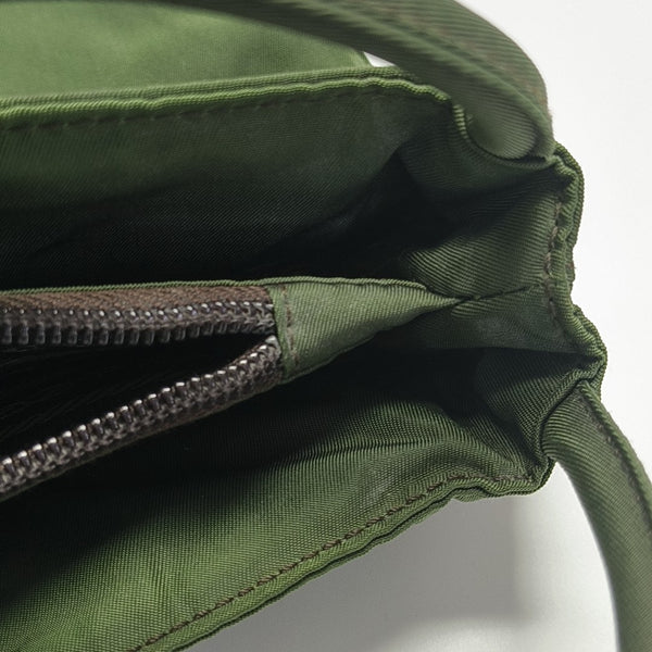 Nylon Top Handle Bag Green