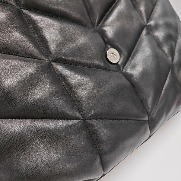 LOULOU Medium Quilted Lambskin Black