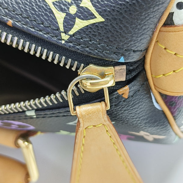 LV × TM SPEEDY 30 Monogram Coated Canvas Black