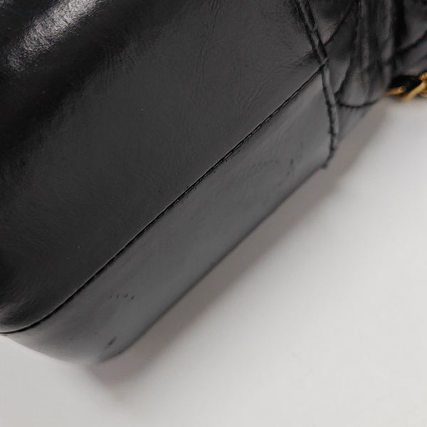 GABRIELLE Large Quilted Calfskin Black