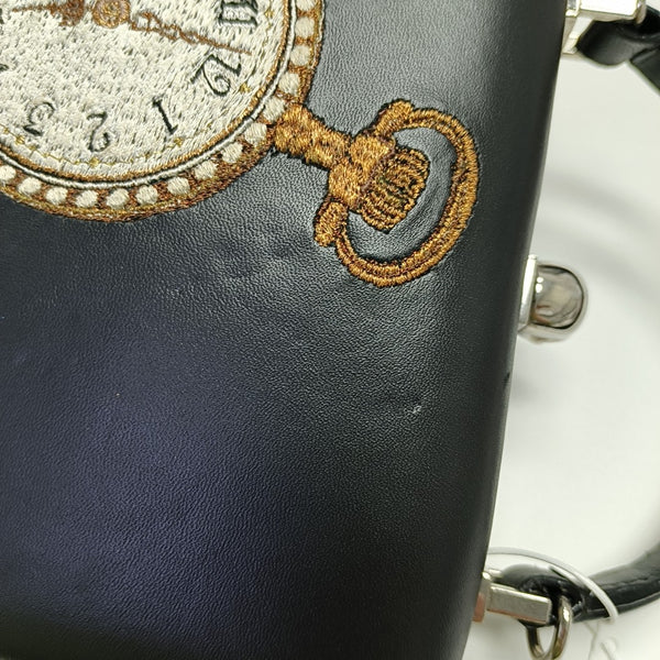 Calfskin Shoulder Bag Black