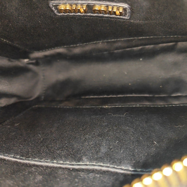 Arcadie Matelassé Small Quilted Lambskin Black