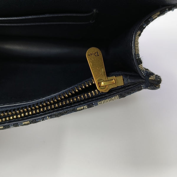 Saddle Mini Oblique Canvas Blue