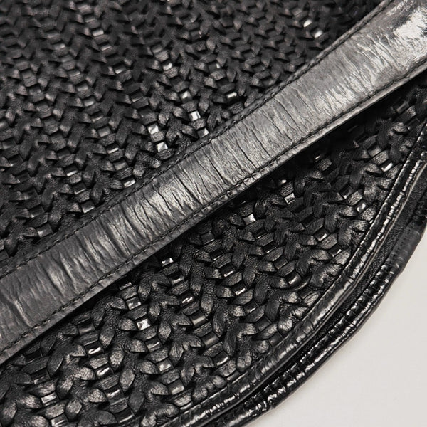 Calfskin Top Handle Bag Black