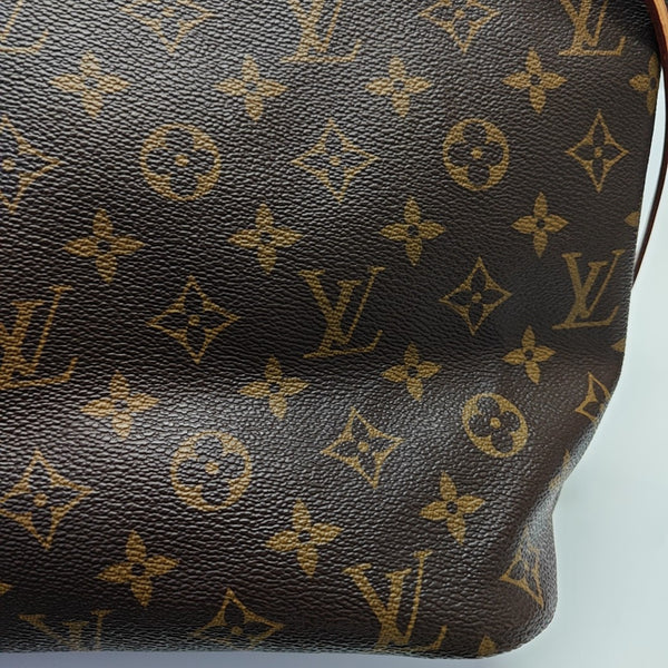 NEVERFULL MM Monogram Coated Canvas Brown