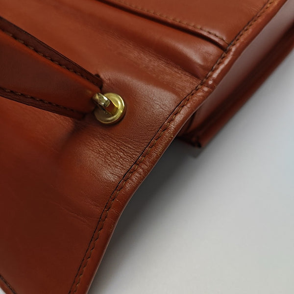 Calfskin Shoulder Bag Brown