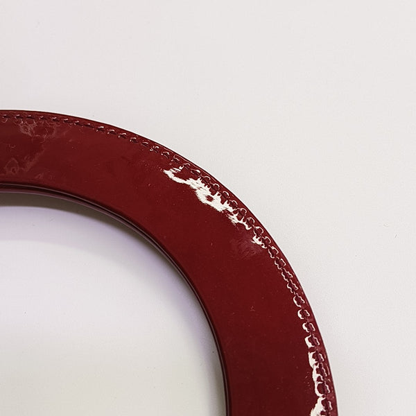Lady Dior Medium Cannage Patent Leather Red