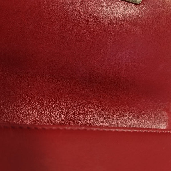 BOY CHANEL Small Quilted Velvet Red