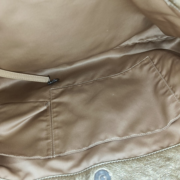 Calfskin Shoulder Bag Gold