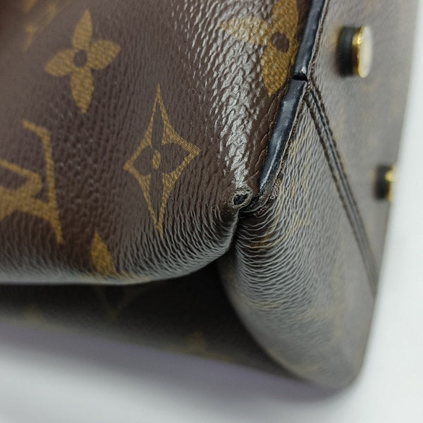 ONE HANDLE Monogram Coated Canvas Brown