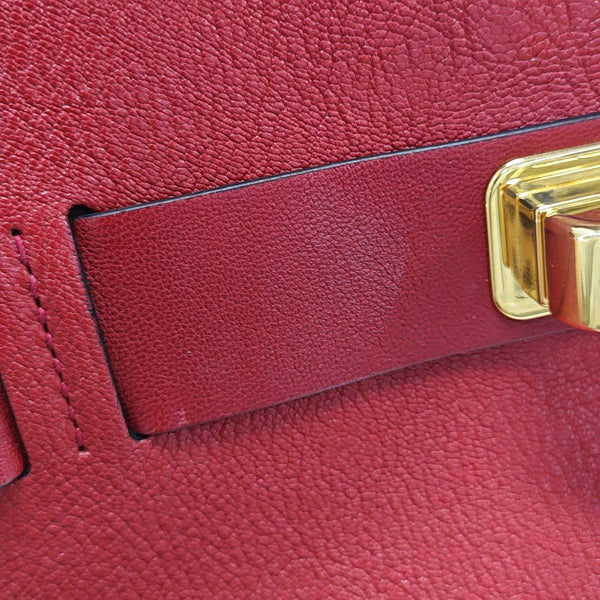 Calfskin Shoulder Bag Red