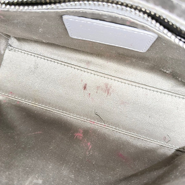 Authenticated pre-owned Lady Dior Mini Cannage Silk Satin Gray - Tote Bag at Looply