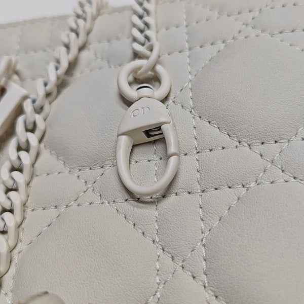 Lady Dior Mini Cannage Lambskin White