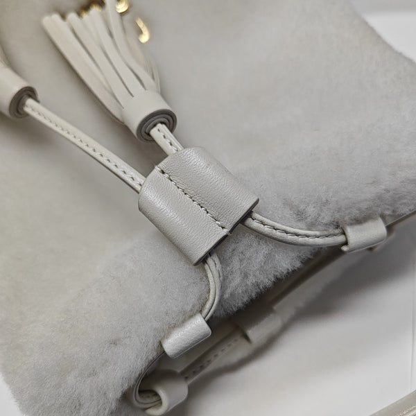 Fabric Shoulder Bag White