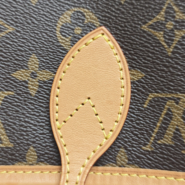 NEVERFULL MM Monogram Coated Canvas Brown