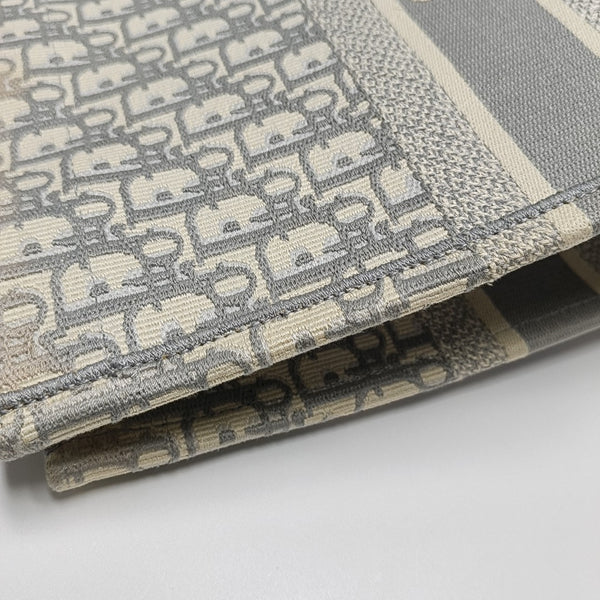 Book Tote Large Oblique Canvas Gray