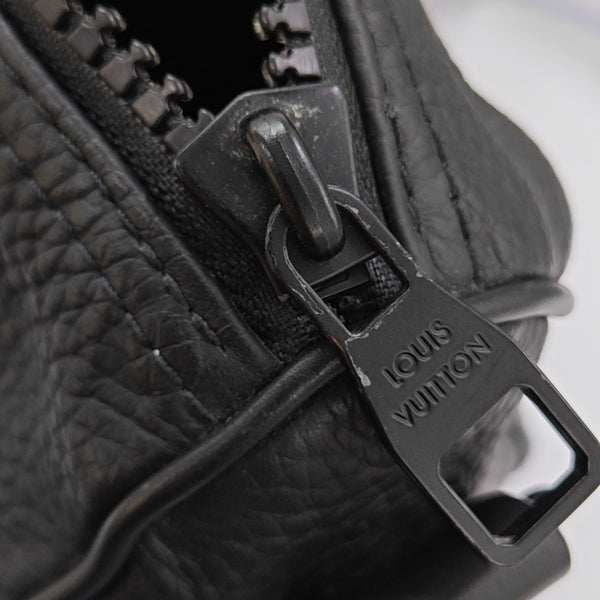 KEEPALL 25 Monogram Calfskin Black
