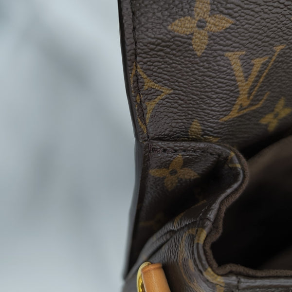 MÉTIS MM Monogram Coated Canvas Brown