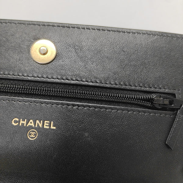 WOC Quilted Lambskin Black