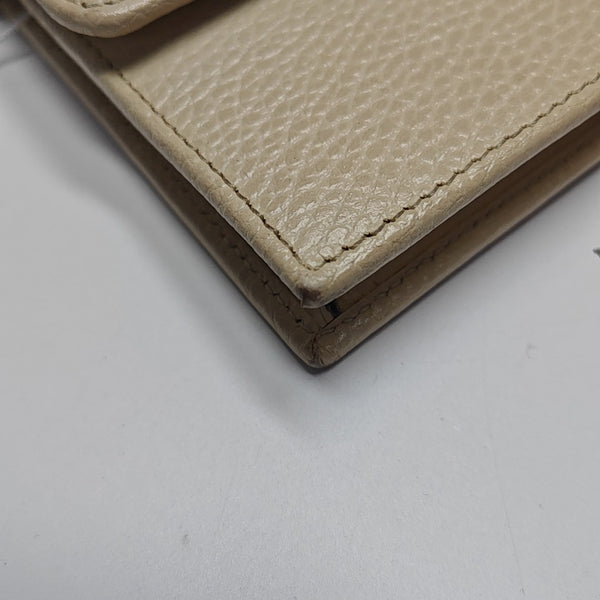 Interlocking G Small Calfskin Beige