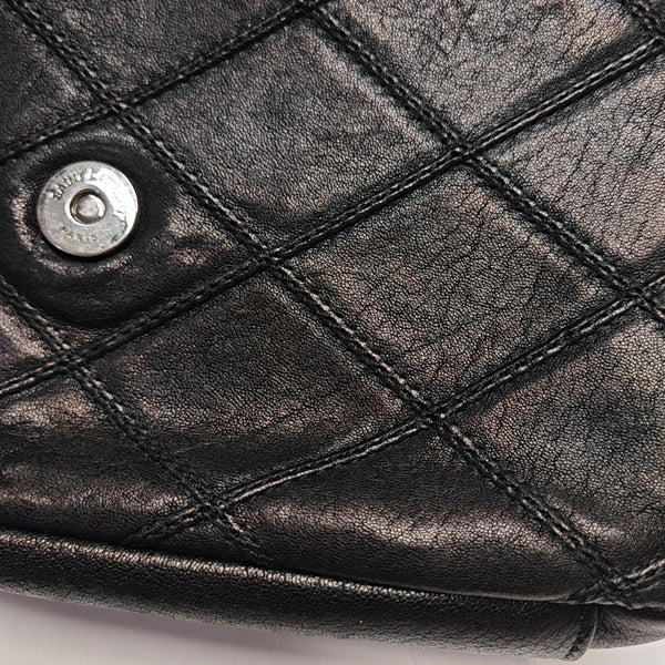 COLLEGE Medium Quilted Lambskin Black