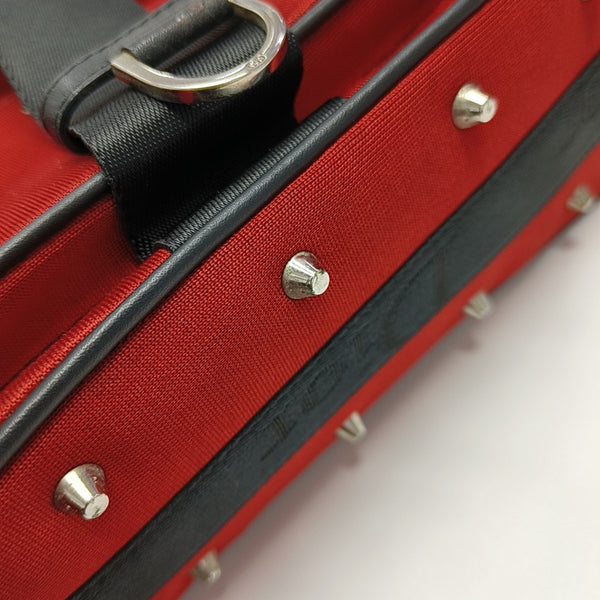 Fabric Shoulder Bag Red