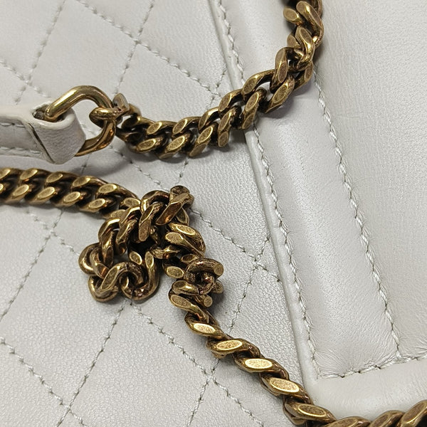 NOLITA Mini Quilted Lambskin White