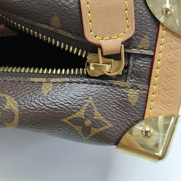 SIDE TRUNK MM Monogram Coated Canvas Brown